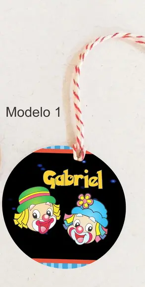 Tag Redonda (com Cordão)- Patatí Patatá