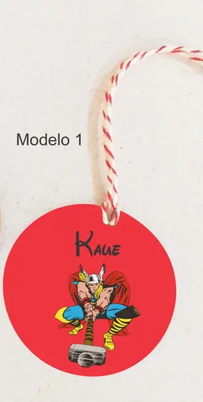 Tag Redonda (com Cordão)- Thor