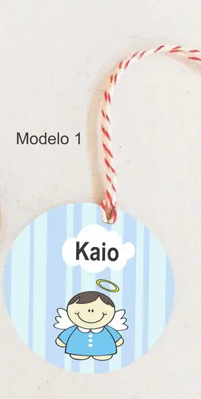 Tag Redonda (com Cordão)-batizado