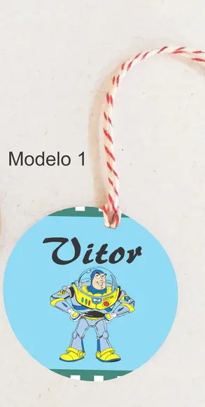Tag Redonda (com Cordão)-buzz Lightyear