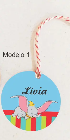 Tag Redonda (com Cordão)-dumbo