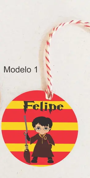 Tag Redonda (com Cordão)-harry Potter