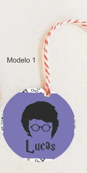 Tag Redonda (com Cordão)-harry Potter