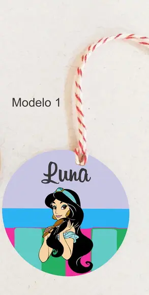 Tag Redonda (com Cordão)-jasmine