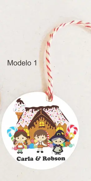 Tag Redonda (com Cordão)-joão e Maria