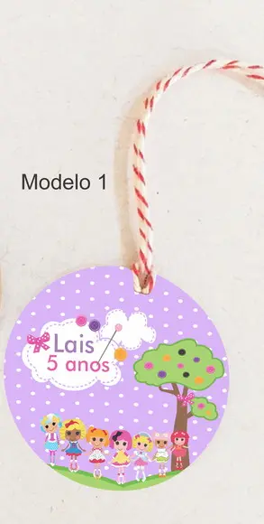 Tag Redonda (com Cordão)-lalaloopsy