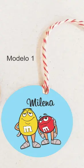 Tag Redonda (com Cordão)-m&m