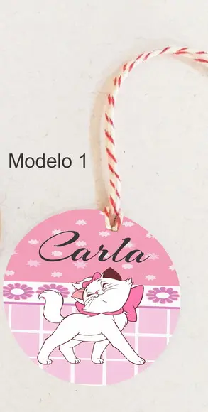 Tag Redonda (com Cordão)-marie