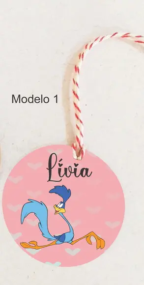 Tag Redonda (com Cordão)-papaleguas