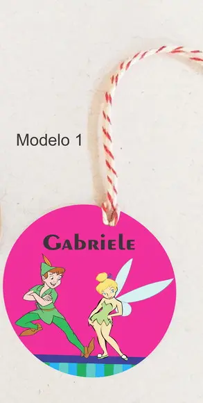 Tag Redonda (com Cordão)-peter Pan