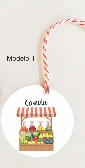 Tag Redonda (com Cordão)-quitandinha