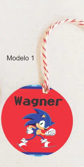 Tag Redonda (com Cordão)-sonic
