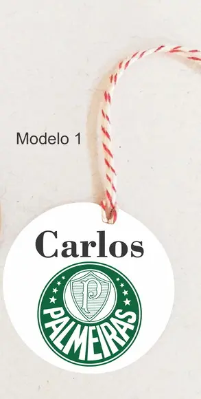 Tag Redonda (com Cordão)-verdão