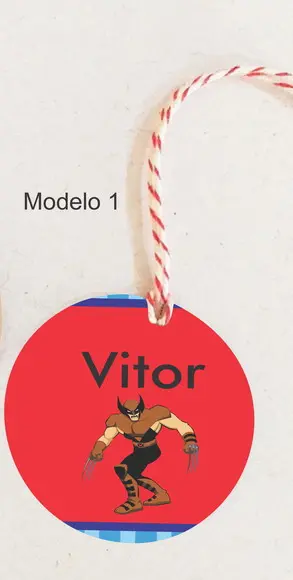 Tag Redonda (com Cordão)-x Mens