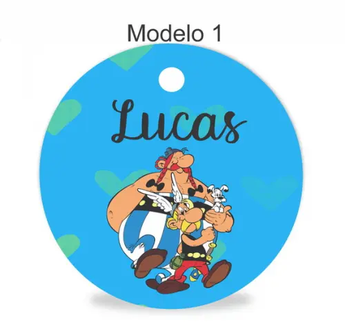 Tag Redonda (sem Cordão)-asterix