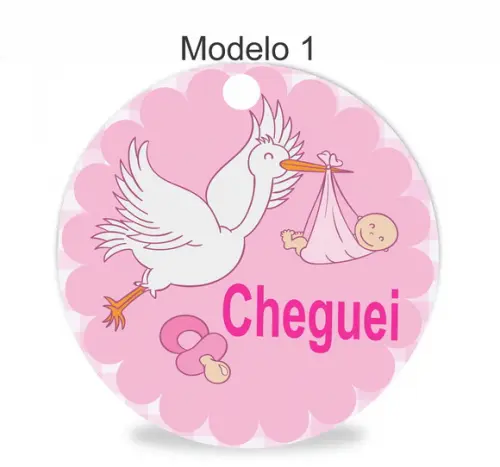 Tag Redonda (sem Cordão)-chá de Bebê