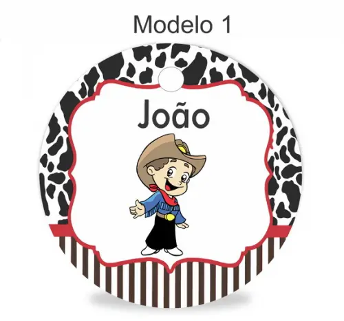Tag Redonda (sem Cordão)-cowboy