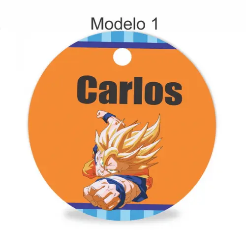 Tag Redonda (sem Cordão)-goku