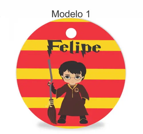 Tag Redonda (sem Cordão)-harry Potter