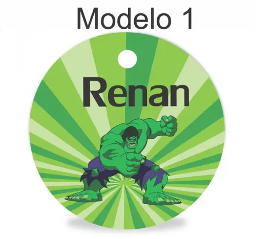 Tag Redonda (sem Cordão)-hulk