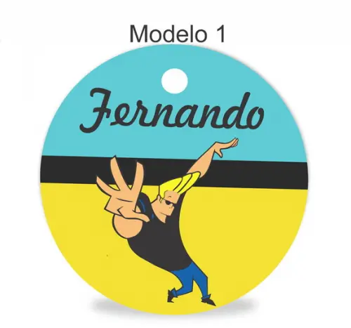Tag Redonda (sem Cordão)-johnny Bravo