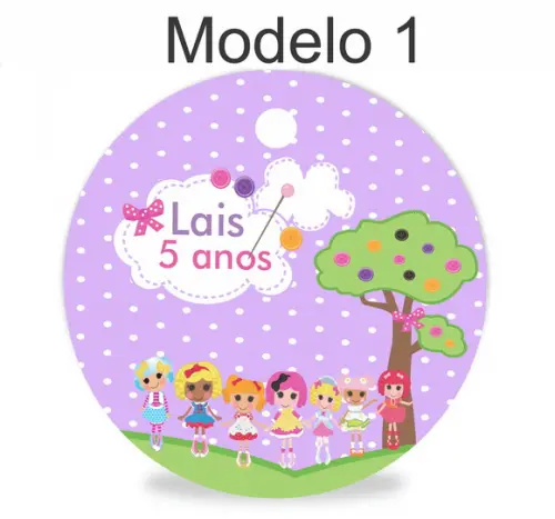 Tag Redonda (sem Cordão)-lalaloopsy