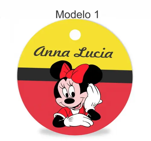 Tag Redonda (sem Cordão)-minnie