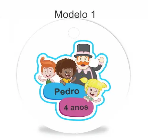Tag Redonda (sem Cordão)-mundo Bita