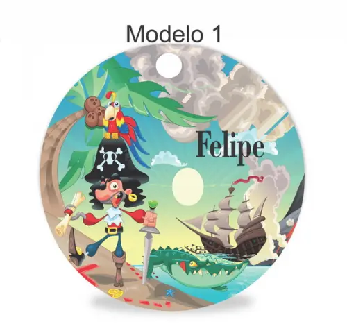 Tag Redonda (sem Cordão)-pirata