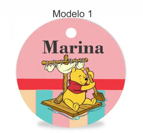 Tag Redonda (sem Cordão)-pooh