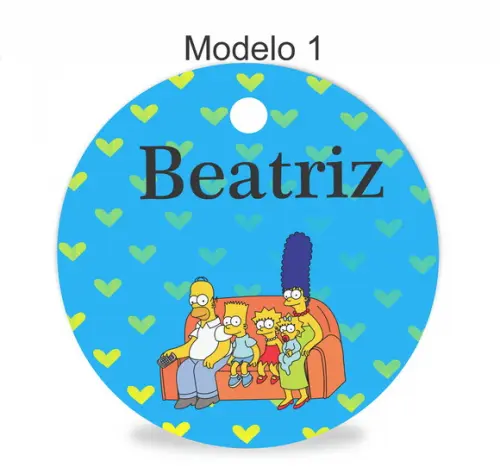 Tag Redonda (sem Cordão)-simpson