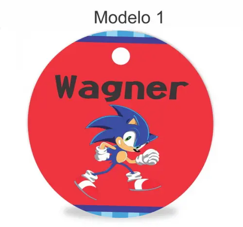 Tag Redonda (sem Cordão)-sonic