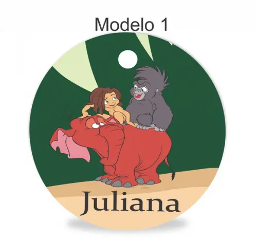 Tag Redonda (sem Cordão)-tarzan
