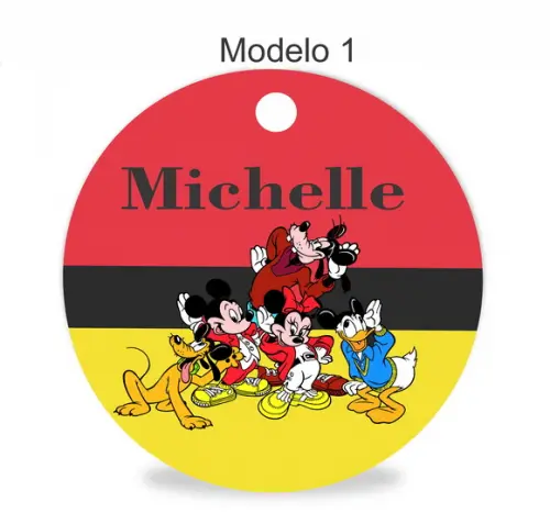 Tag Redonda (sem Cordão)-turma do Mickey