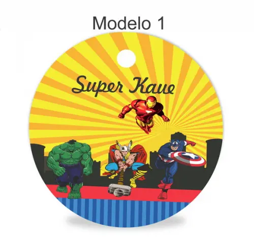 Tag Redonda (sem Cordão)-vingadores