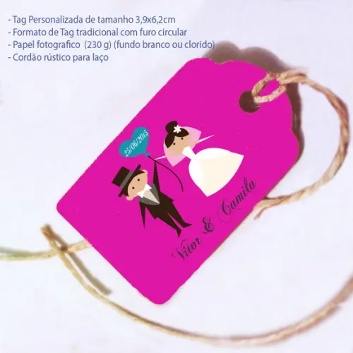 Tag Tradicional - Monograma#3