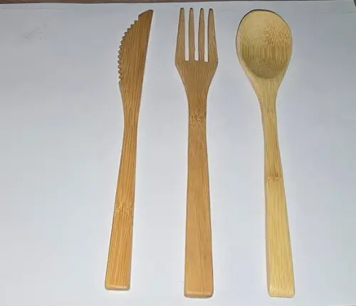 Talheres de Bambu-kit com 100 de Cada-pronta Entrega