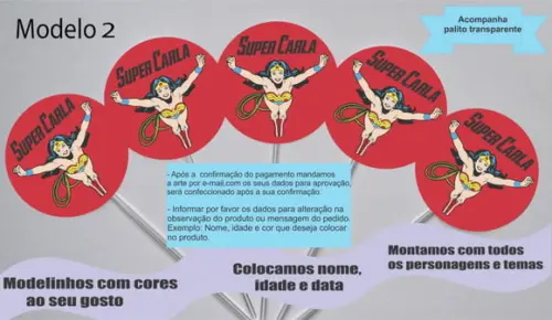 Topper - Mulher Maravilha