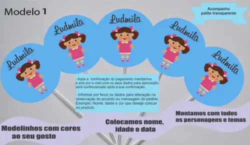 Topper -boneca