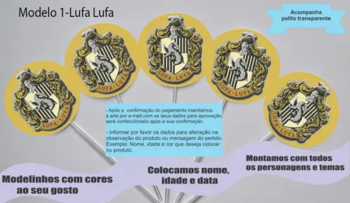 Topper -brasões Hogwarts