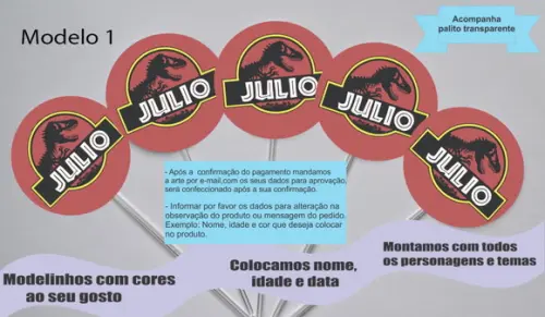 Topper -dinossauro