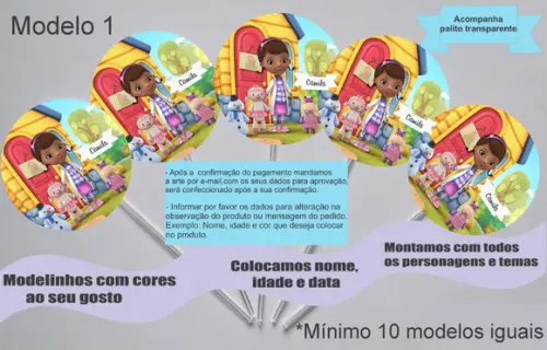 Topper -doutora Brinquedos