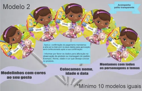 Topper -doutora Brinquedos