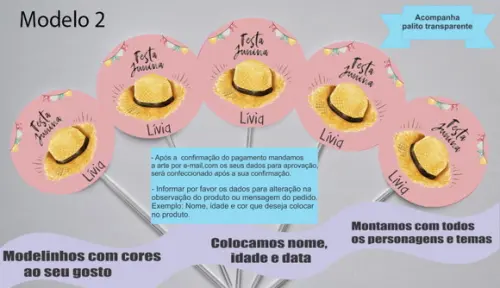 Topper -festa Junina