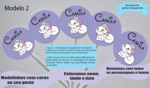 Topper -gata Marie