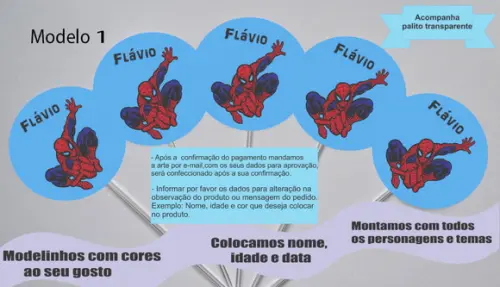 Topper -homem Aranha