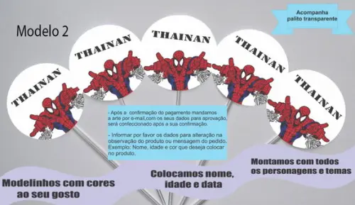 Topper -homem Aranha