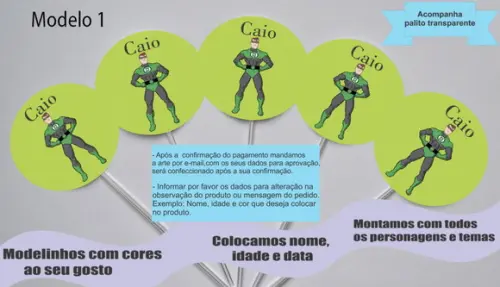 Topper -lanterna Verde