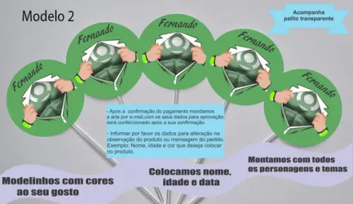 Topper -lanterna Verde