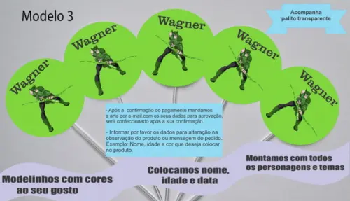 Topper -lanterna Verde